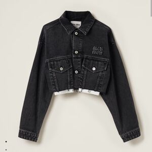 Miu Miu Cropped Denim Jacket
